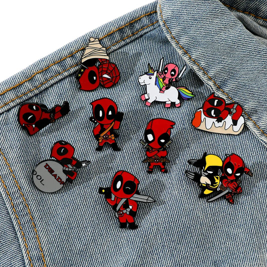 Marvel Movie Deadpool & Wolverine for Jacket Metal Lapel Badge Gifts