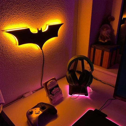 ZK50 Modern USB Plug-in Remote Control Color Luminous Wall Lamp Bedroom Restaurant Decorative Atmosphere Light LED Wall Lamp